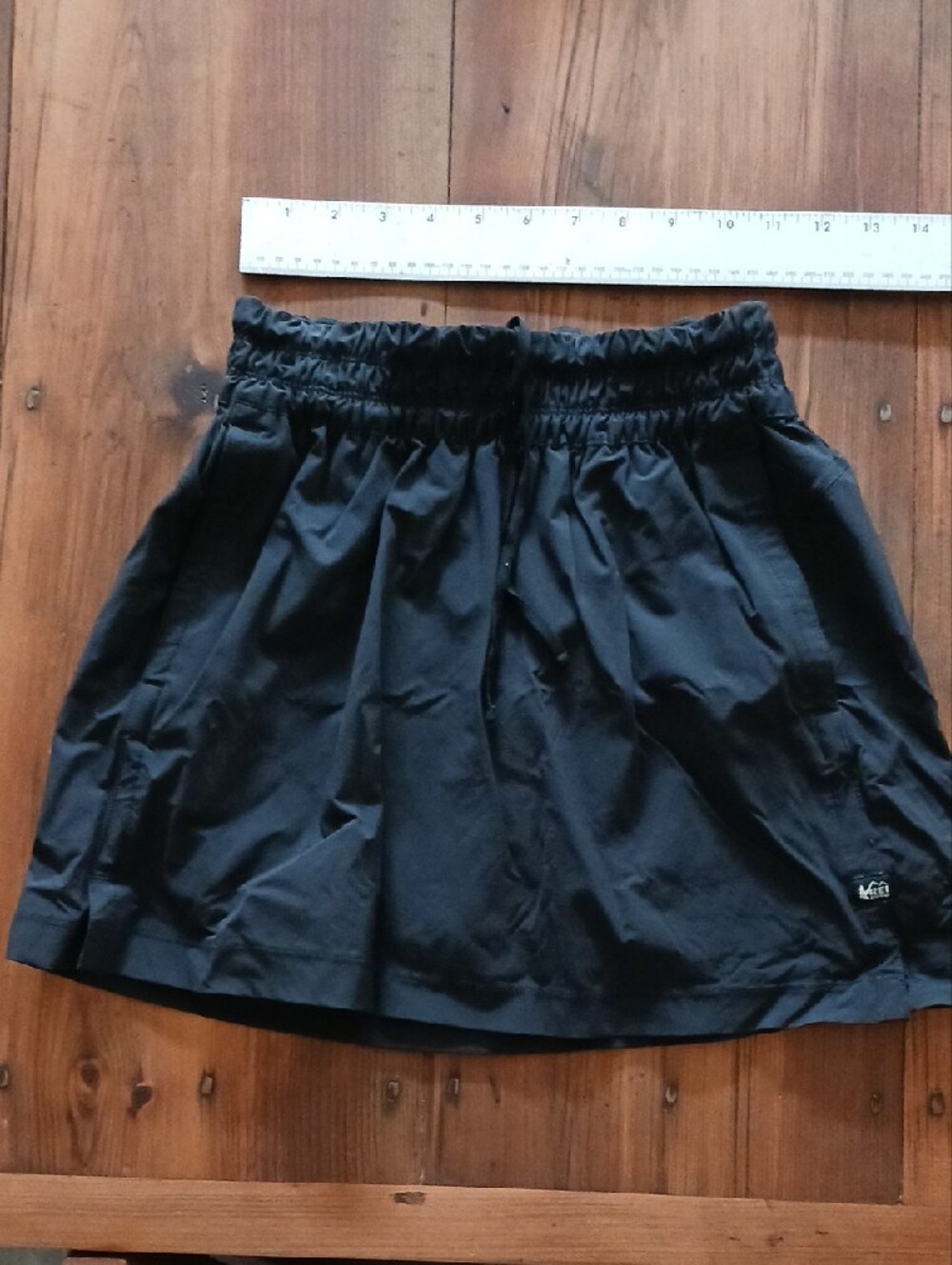 REI Black Elastic-Waist Circle Skirt